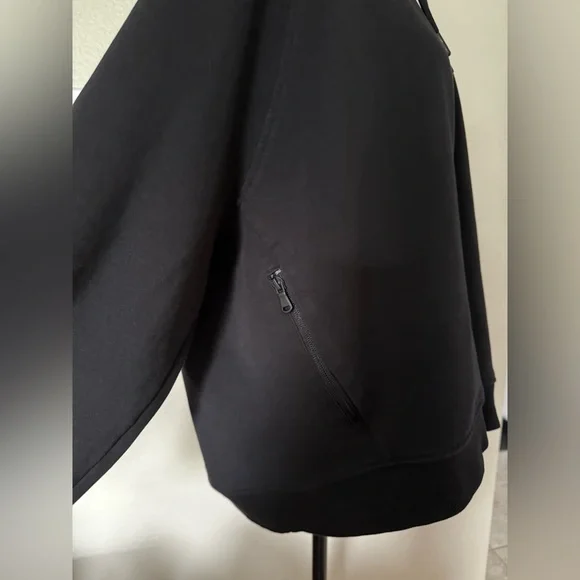 Women’s Old Navy Active Dynamic Fleece Full-Zip Black Hoodie Sweatshirt - Picture 5 of 9